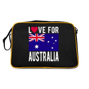 Australie Souvenir - Sac Retro - noir/or - Dos