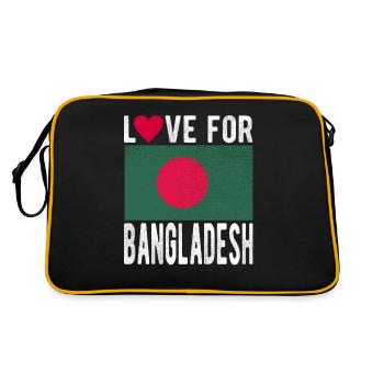 Bangladesh Souvenir - Retro Bag - black/gold - Back