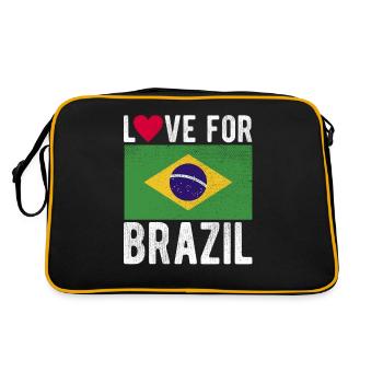 Brazil Souvenir - Retro Bag - black/gold - Back