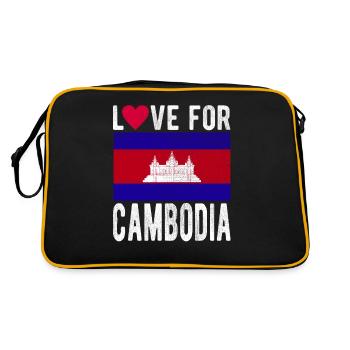 Cambodge Souvenir - Sac Retro - noir/or - Dos
