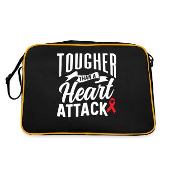 Harder than a heart attack Heart attack Heart attack - Retro Bag - black/gold - Back