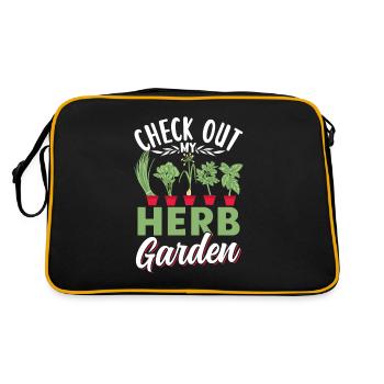 View my herb garden Herbs - Retro Bag - black/gold - Back
