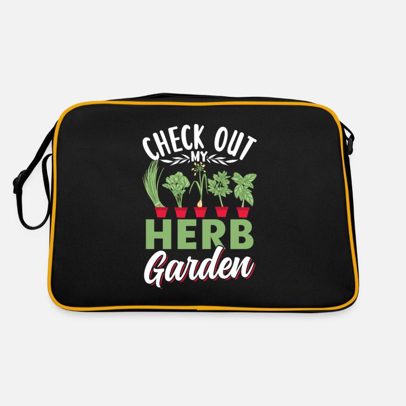 Sehen Sie Sich Meinen Kräutergarten An Kräuter Retro Tasche