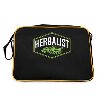 Herbalist Herb Garden Herbs Herb - Retro Bag - black/gold - Back