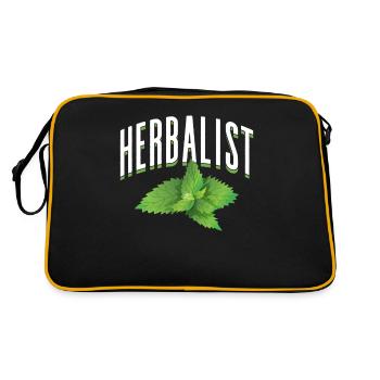 Herbalist Herbs Herb Garden Herb - Retro Bag - black/gold - Back