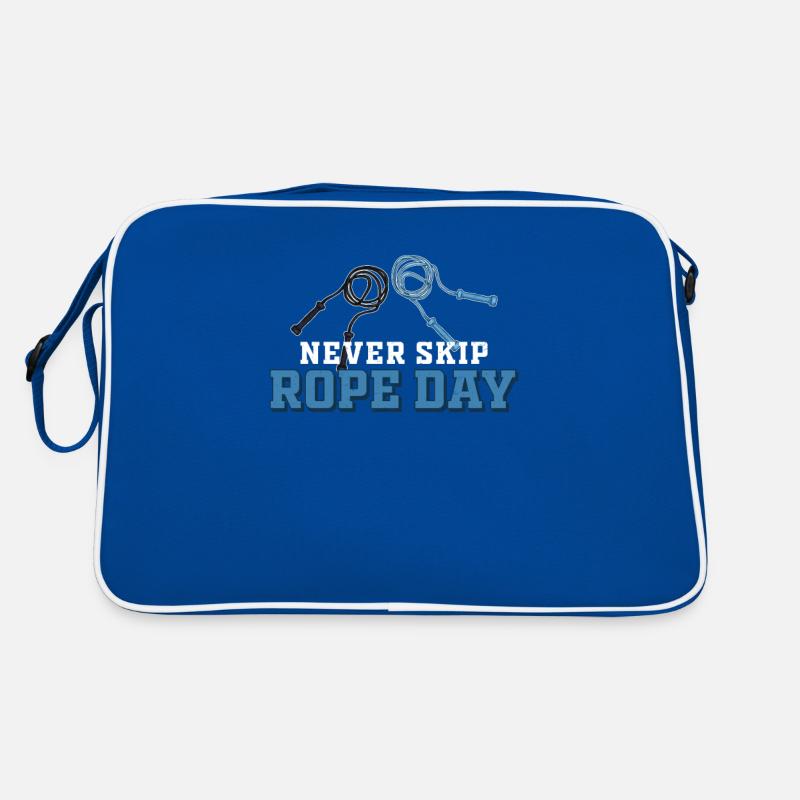 Never Skip Rope Day Lustiges Springseil Springseil Retro Tasche