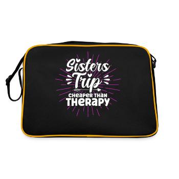 Le voyage des sœurs moins cher que la thérapie - Sac Retro - noir/or - Dos