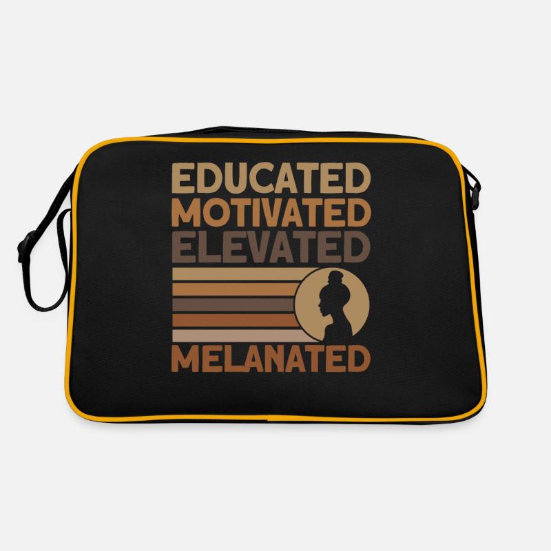 Educated Motivated Elevated Melanated Retro Tasche