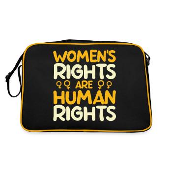 Women's Rights Are Human Rights - Retro Bag - black/gold - Back
