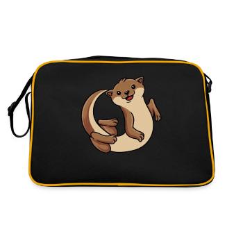 Otter - Retro Bag - black/gold - Back