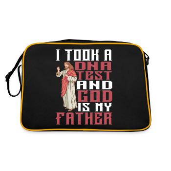 I took a dna test and god is my father 27 - Retro Bag - black/gold - Back