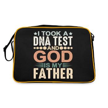 I took a dna test and god is my father 28 - Retro Bag - black/gold - Back