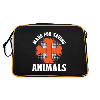 Le bien-être animal fait pour sauver Adoptez un travailleur animalier - Sac Retro - noir/or - Dos