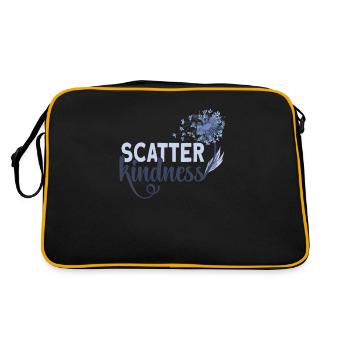Scatter Kindness Retro Floral Graphic - Retro Bag - black/gold - Back