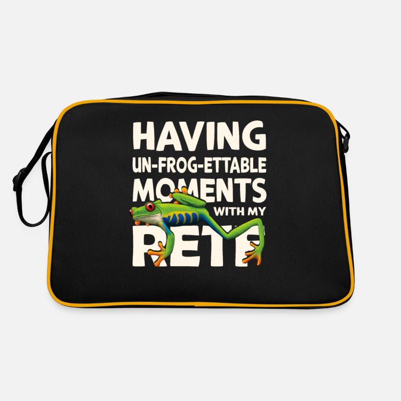 Unvergesslicher - Rotäugiger Baumfrosch Retro Tasche