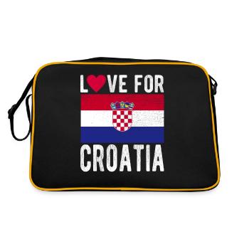 Croatia Souvenir - Retro Bag - black/gold - Back