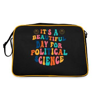 Political science - Retro Bag - black/gold - Back