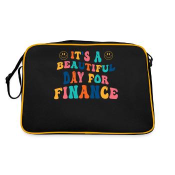 Programme d’études en finance - Sac Retro - noir/or - Dos