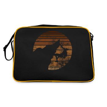 Retro - Klettern - - Retro Tasche - Schwarz/Gold - Hinten