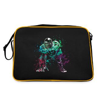 Joueur de football américain Splash - Sac Retro - noir/or - Dos