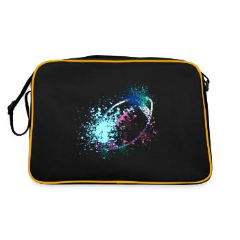 American football splash - Retro Bag - black/gold - Back