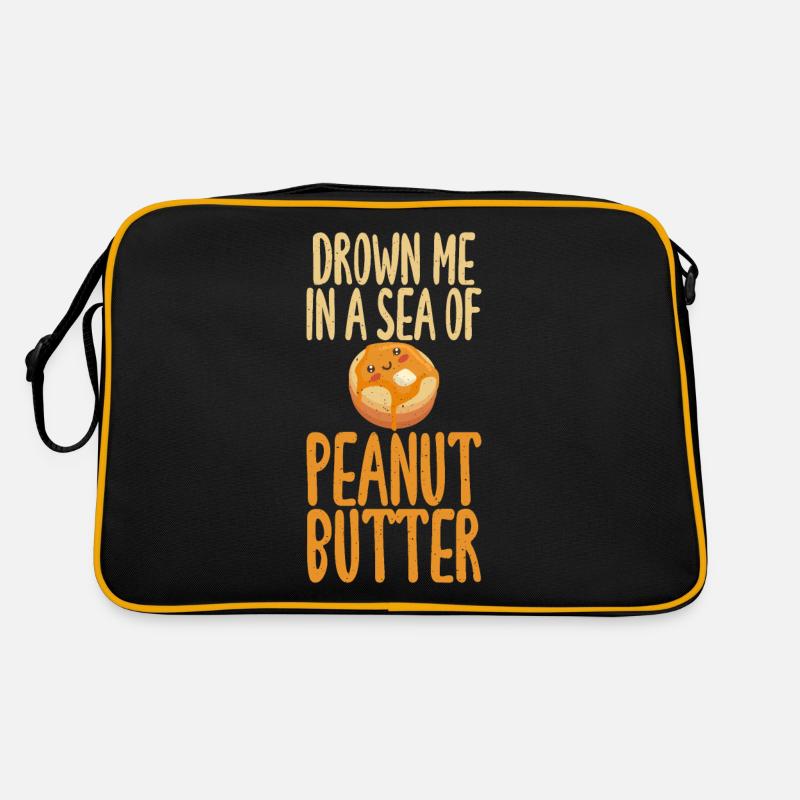 Erdnussbutter Liebhaber Geschenk Retro Tasche