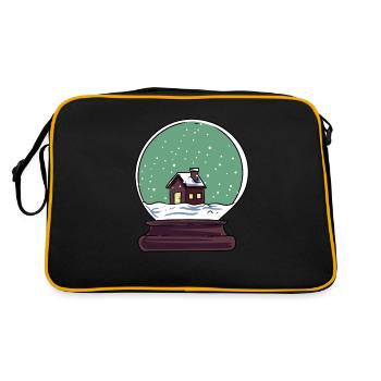 Snow globe - Retro Bag - black/gold - Back