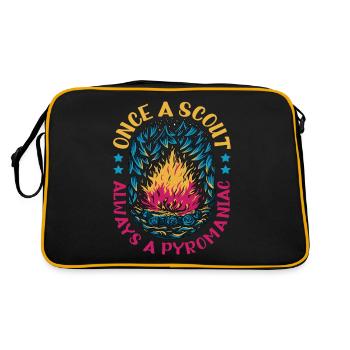 Once A Scout, Always A Pyromaniac 17 - Retro Tasche - Schwarz/Gold - Hinten