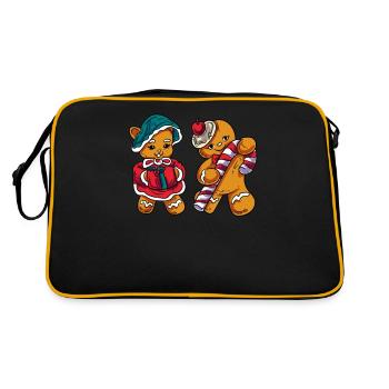 Christmas Gingerbread - Retro Bag - black/gold - Back