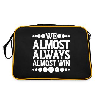 We Almost Always Almost Win 9 - Retro Bag - black/gold - Back