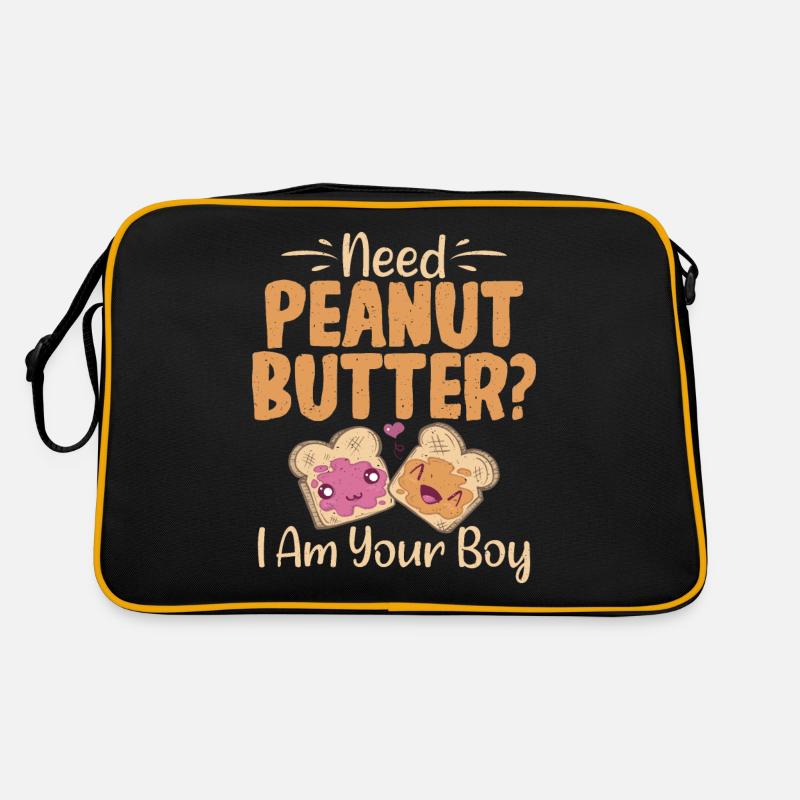 Erdnussbutter Liebhaber Geschenk Retro Tasche