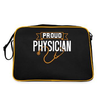 Proud Doctor Doctor Medical Profession - Retro Bag - black/gold - Back