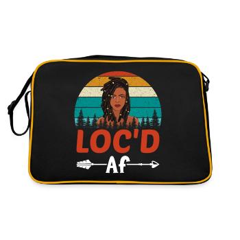 African LOCD Black Pride History Month - Retro Bag - black/gold - Back