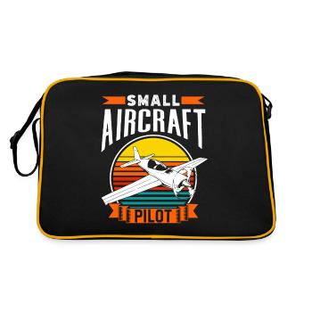 Pilote d’un avion léger Petit avion à réaction - Sac Retro - noir/or - Dos