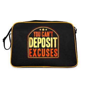 Vous ne pouvez pas déposer d’excuses - Sac Retro - noir/or - Dos