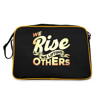 We Rise We Lifting Others - Retro Bag - black/gold - Back