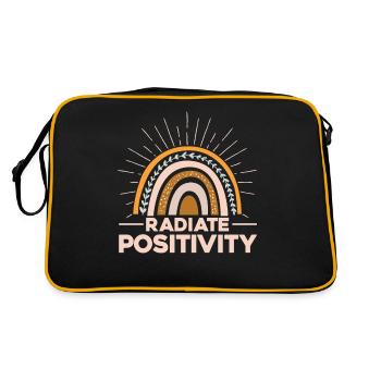 Rayonner de positivité - Sac Retro - noir/or - Dos