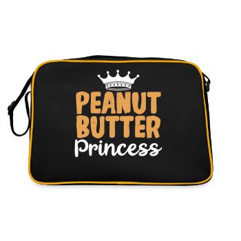 Cadeau amoureux du beurre de cacahuète - Sac Retro - noir/or - Dos