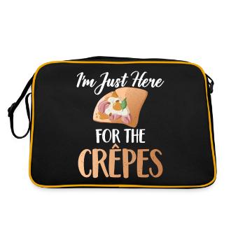 Crepe Gifts for Crepe Lover - Retro Bag - black/gold - Back