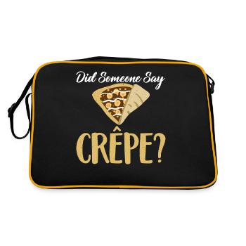 Cadeaux de crêpes pour les amateurs de crêpes - Sac Retro - noir/or - Dos