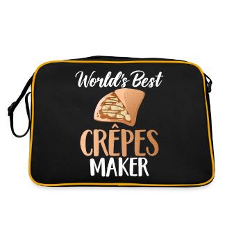 Crepe Gifts for Crepe Lover - Retro Bag - black/gold - Back