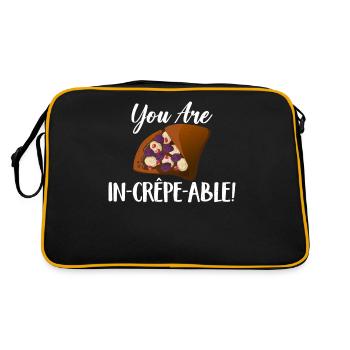 Crepe Gifts for Crepe Lover - Retro Bag - black/gold - Back