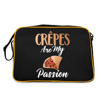 Crepe Gifts for Crepe Lover - Retro Bag - black/gold - Back