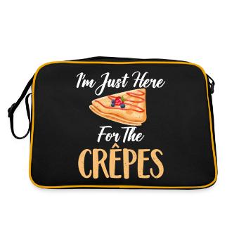 Crepe Gifts for Crepe Lover - Retro Bag - black/gold - Back