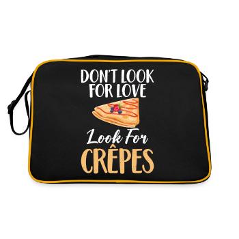 Crepe Gifts for Crepe Lover - Retro Bag - black/gold - Back