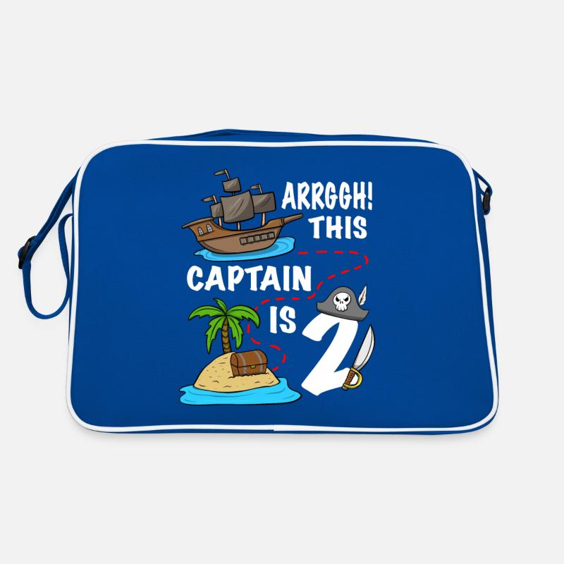 Arrggh! Ce capitaine est 2 Pirate anniversaire Sac Retro