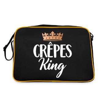 Crepe Gifts for Crepe Lover - Retro Bag - black/gold - Back