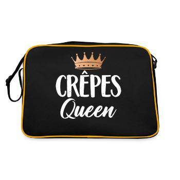Crepe Gifts for Crepe Lover - Retro Bag - black/gold - Back