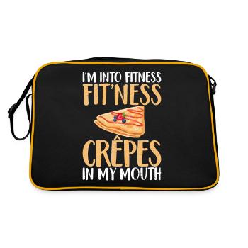 Crepe Gifts for Crepe Lover - Retro Bag - black/gold - Back