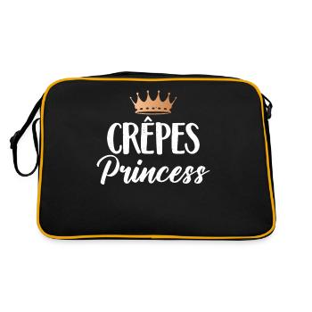 Crepe Gifts for Crepe Lover - Retro Bag - black/gold - Back
